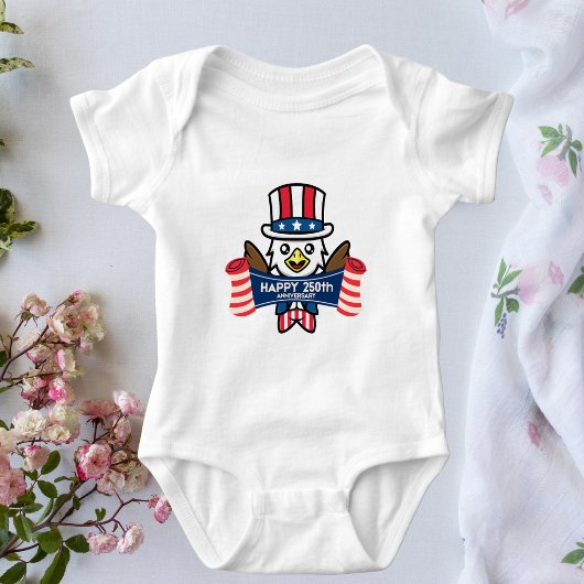 Patriottische Amerikaanse Adelaar Gefeliciteerd me Romper