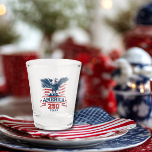 Patriottische Amerikaanse Adelaar Gefeliciteerd me Shot Glas