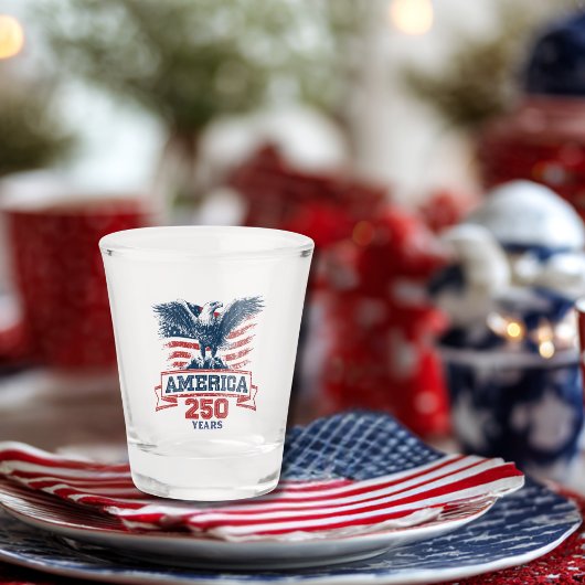 Patriottische Amerikaanse Adelaar Gefeliciteerd me Shot Glas