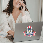 Patriottische Amerikaanse Adelaar Gefeliciteerd me Sticker