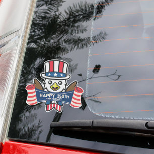 Patriottische Amerikaanse Adelaar Gefeliciteerd me Sticker