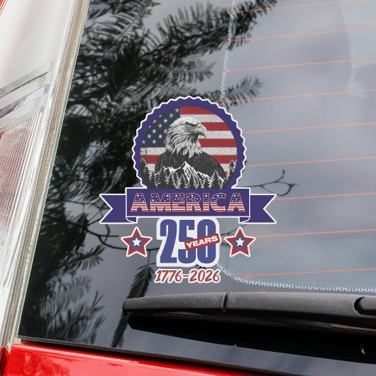 Patriottische Amerikaanse Adelaar Gefeliciteerd me Sticker