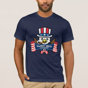 Patriottische Amerikaanse Adelaar Gefeliciteerd me T-shirt