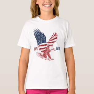 Patriottische Amerikaanse Adelaar Gefeliciteerd me T-shirt