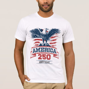 Patriottische Amerikaanse Adelaar Gefeliciteerd me T-shirt