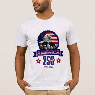 Patriottische Amerikaanse Adelaar Gefeliciteerd me T-shirt