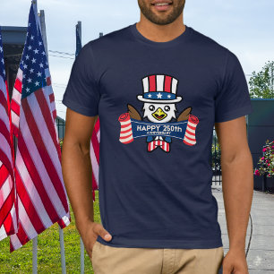 Patriottische Amerikaanse Adelaar Gefeliciteerd me T-shirt