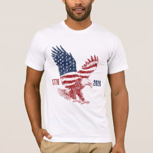Patriottische Amerikaanse Adelaar Gefeliciteerd me T-shirt