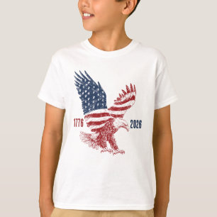 Patriottische Amerikaanse Adelaar Gefeliciteerd me T-shirt