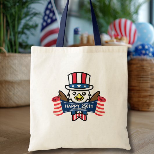 Patriottische Amerikaanse Adelaar Gefeliciteerd me Tote Bag