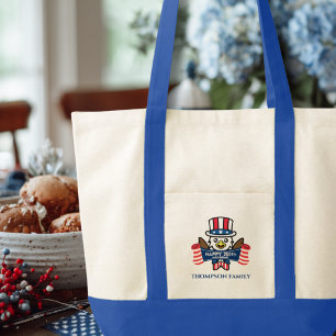 Patriottische Amerikaanse Adelaar Gelukkig 250e Ve Tote Bag