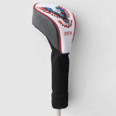Patriottische Amerikaanse Adelaar Golfheadcover (Schuin)