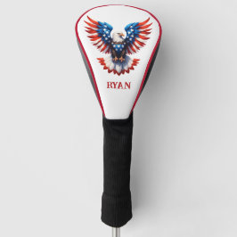 Patriottische Amerikaanse Adelaar Golfheadcover