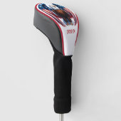 Patriottische Amerikaanse Adelaar Golfheadcover (Schuin)