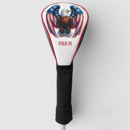 Patriottische Amerikaanse Adelaar Golfheadcover