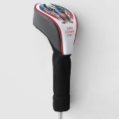 Patriottische Amerikaanse Adelaar Golfheadcover (Schuin)