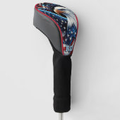 Patriottische Amerikaanse Adelaar Golfheadcover (Schuin)