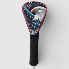 Patriottische Amerikaanse Adelaar Golfheadcover