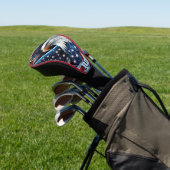 Patriottische Amerikaanse Adelaar Golfheadcover (Insitu)