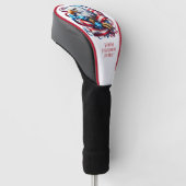 Patriottische Amerikaanse Adelaar Golfheadcover (Schuin)