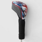 Patriottische Amerikaanse Adelaar Golfheadcover (Schuin)