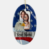 Patriottische Amerikaanse adelaar Keramisch Ornament (Rechts)