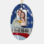 Patriottische Amerikaanse adelaar Keramisch Ornament (Links)