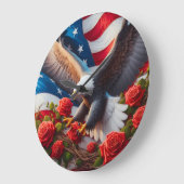 Patriottische Amerikaanse Adelaar Klok (Hoek)