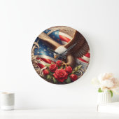 Patriottische Amerikaanse Adelaar Klok (Huis)