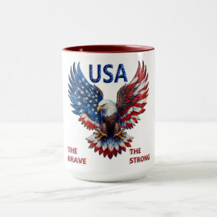 Patriottische Amerikaanse Adelaar Mok