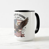 Patriottische Amerikaanse Adelaar Mok (Voorkant rechts)