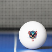 Patriottische Amerikaanse Adelaar Pingpongbal (Net)