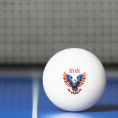 Patriottische Amerikaanse Adelaar Pingpongbal (Net)