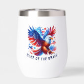 Patriottische Amerikaanse adelaar rood wit blauw (Achterkant)