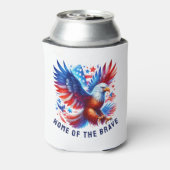 Patriottische Amerikaanse adelaar rood wit blauw Blikjeskoeler (Blikje Achterkant)