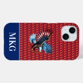 Patriottische Amerikaanse adelaar rood wit blauw Case-Mate iPhone Case (Achterkant (horizontaal))