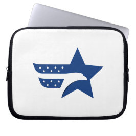 Patriottische Amerikaanse Adelaar Ster Laptop Sleeve