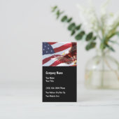 Patriottische Amerikaanse adelaar sterren en strep Visitekaartje (Staand voorkant)