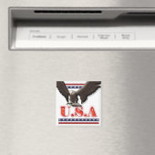 Patriottische Amerikaanse adelaar sterren strepen Magneet (Insitu (Vaatwasser))