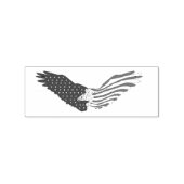 Patriottische Amerikaanse adelaar Thunder_Cove Rubberstempel (Afrduk)