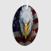 Patriottische Amerikaanse Adelaar - Zie terug Ornament (voorkant)