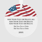 Patriottische Amerikaanse Adelaar - Zie terug Ornament (achterkant)