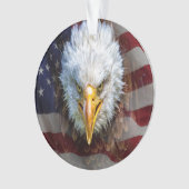 Patriottische Amerikaanse Adelaar - Zie terug Ornament (voorkant)