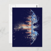 Patriottische Amerikaanse adelvlag Briefkaart (Voorkant / Achterkant)