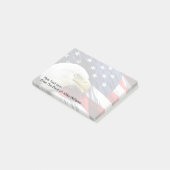 Patriottische Amerikaanse adelvlag Post-it® Notes (Schuin)