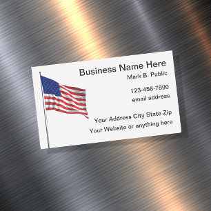 Patriottische Amerikaanse banner visitekaartjes Magnetisch Visitekaartje