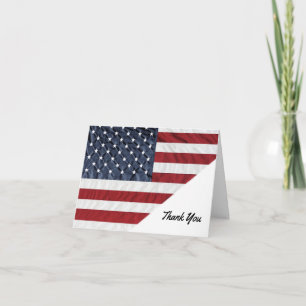Patriottische Amerikaanse bedankkaarten Bedankkaart