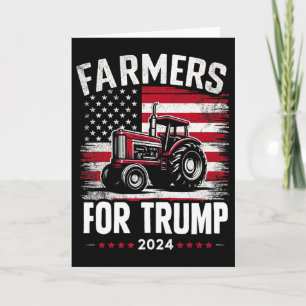 Patriottische Amerikaanse Boeren Voor Trump Verkie Kaart
