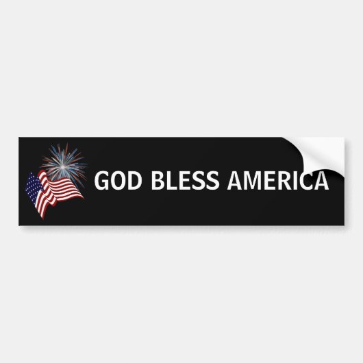 Patriottische Amerikaanse Bumpersticker (Voorkant)