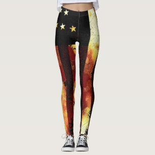 Patriottische Amerikaanse Burgeroorlog Unie Vlag Leggings